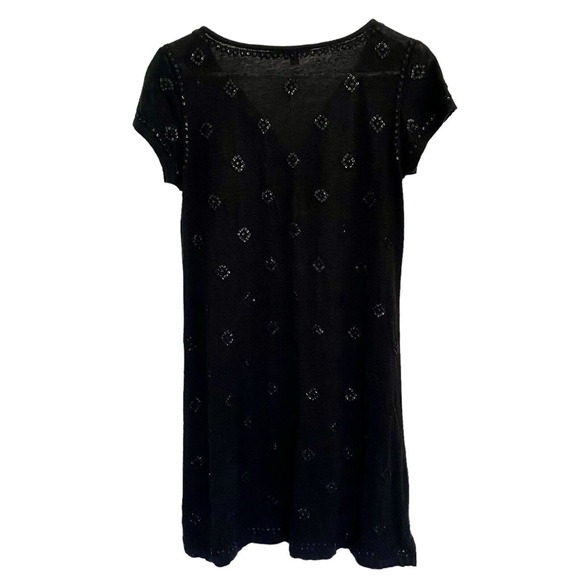 Calypso ST Barth Dress/ Cover Up With Sequins & Embroidery Black Size XS - Picture 5 of 9